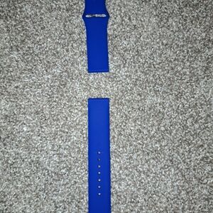Blue Silicone Watch Band